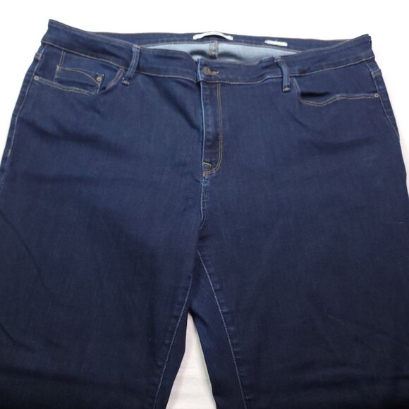 Mavi Jeans Womens Molly Classic Bootcut Plus 22 Dark Wash Mid Rise Stretch - Picture 6 of 10